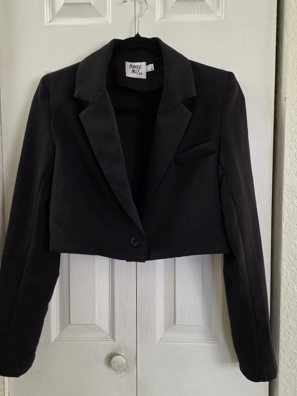 Princess Polly Black Cropped Blazer